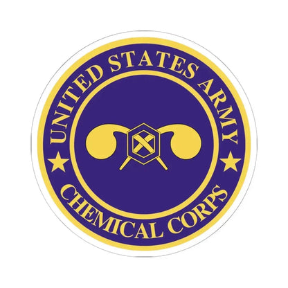 Chemical Corps (U.S. Army) STICKER Vinyl Kiss-Cut Decal 6 Inch White - The Sticker Space