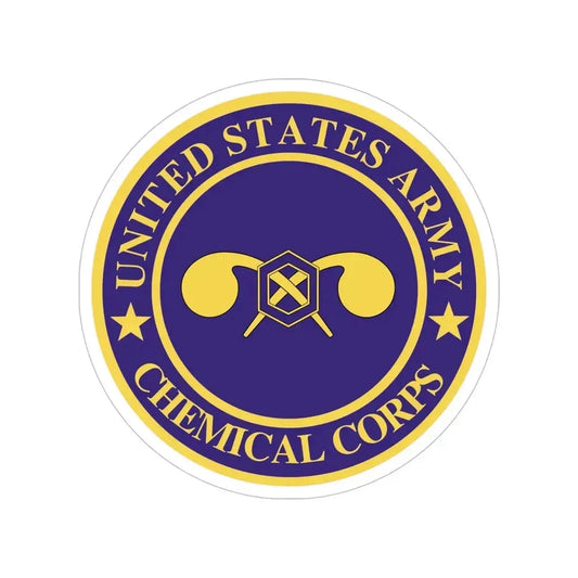 Chemical Corps (U.S. Army) Transparent STICKER Die-Cut Vinyl Decal 6 Inch - The Sticker Space