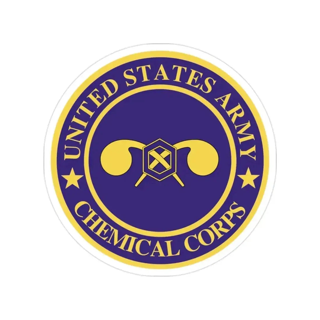 Chemical Corps (U.S. Army) Transparent STICKER Die-Cut Vinyl Decal - The Sticker Space