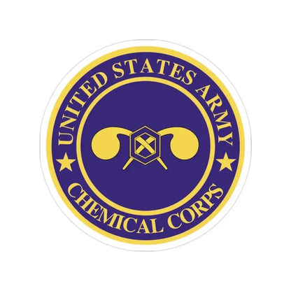 Chemical Corps (U.S. Army) Transparent STICKER Die-Cut Vinyl Decal - The Sticker Space