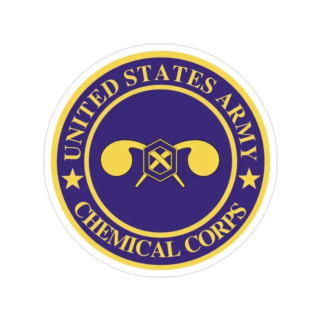 Chemical Corps (U.S. Army) Transparent STICKER Die-Cut Vinyl Decal - The Sticker Space