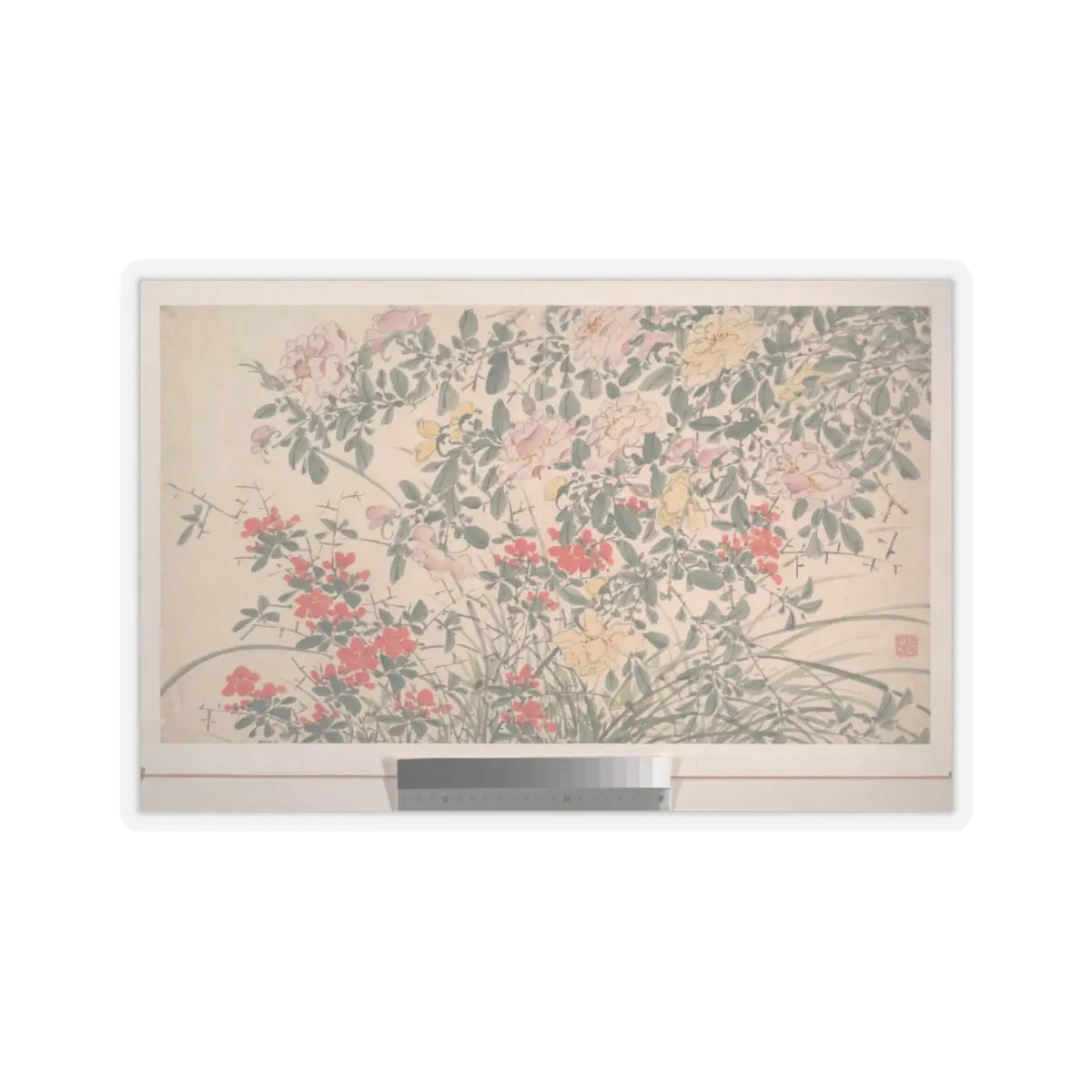 Chen Chun - Garden Flowers - dated 1540 v15 - STICKER Vinyl Kiss-Cut Decal