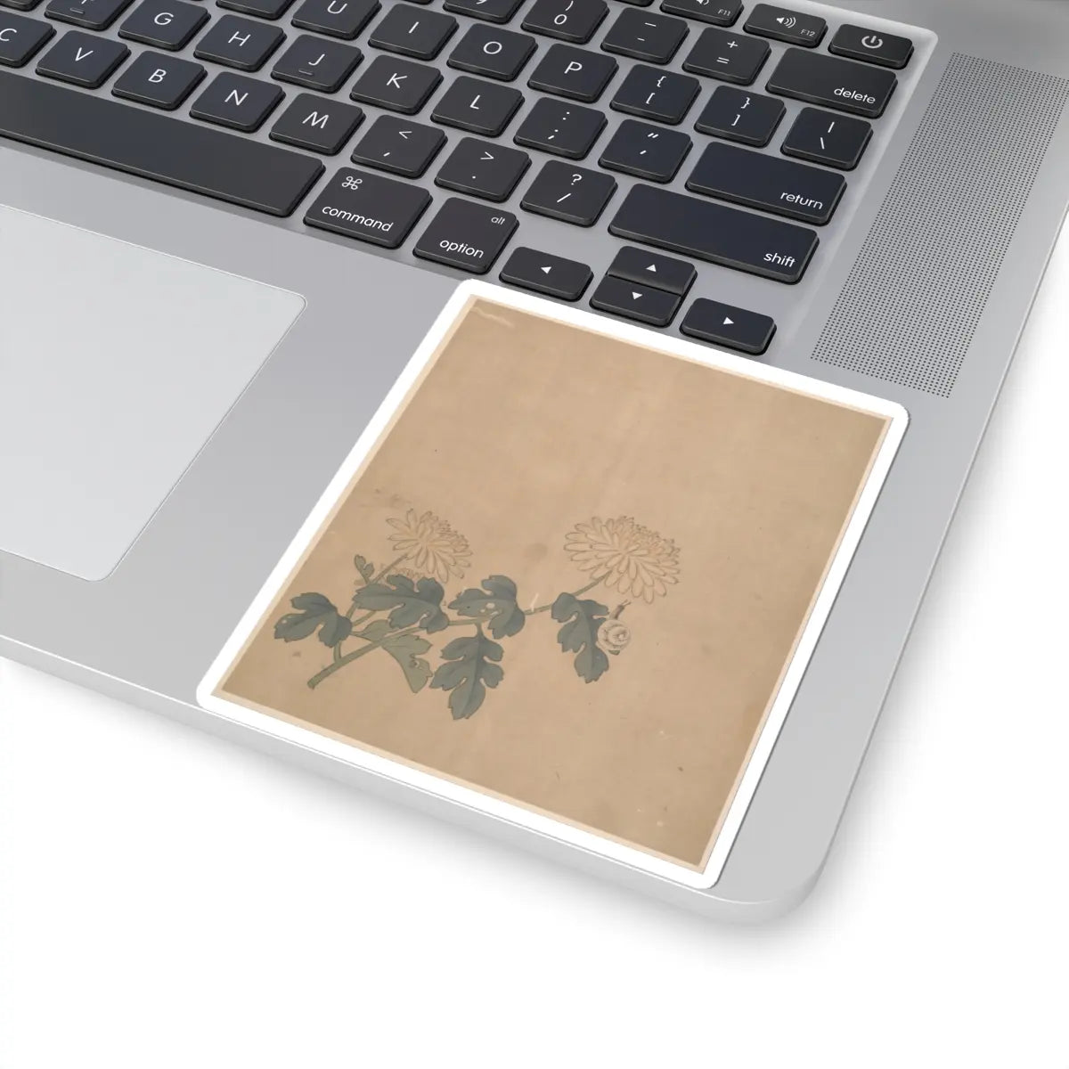 Chen Hongshou - Figures, flowers, and landscapes - one leaf dated 1627 v10 - STICKER Vinyl Kiss-Cut Decal