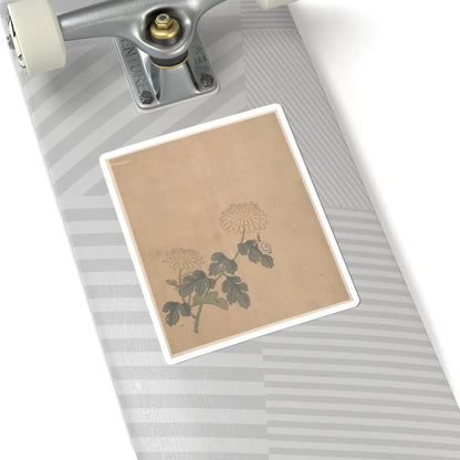 Chen Hongshou - Figures, flowers, and landscapes - one leaf dated 1627 v10 - STICKER Vinyl Kiss-Cut Decal