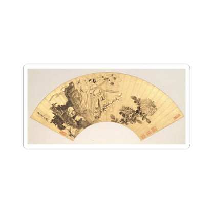 Chen Hongshou - Landscapes and Flowers - first half of the 17th century v11 - STICKER Vinyl Kiss-Cut Decal