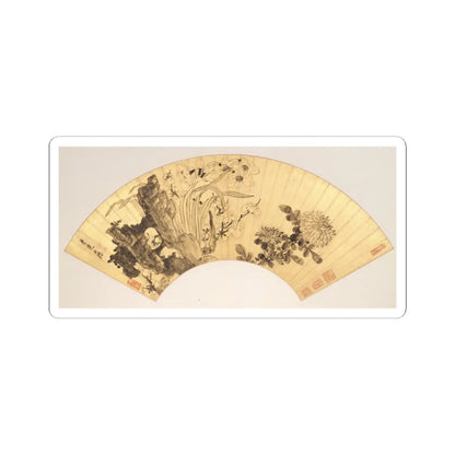Chen Hongshou - Landscapes and Flowers - first half of the 17th century v11 - STICKER Vinyl Kiss-Cut Decal
