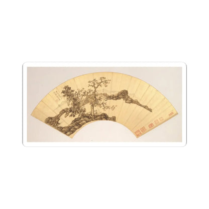Chen Hongshou - Landscapes and Flowers - first half of the 17th century v5 - STICKER Vinyl Kiss-Cut Decal