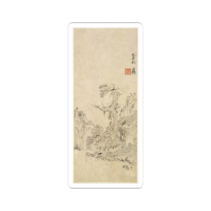 Chen Hongshou - Landscapes, Figures, and Flowers - dated 1618–22 v12 - STICKER Vinyl Kiss-Cut Decal