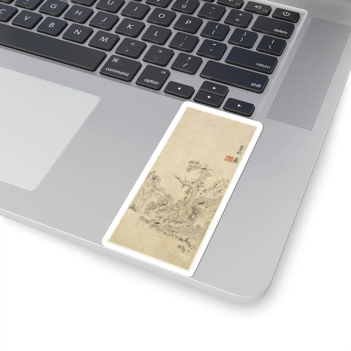 Chen Hongshou - Landscapes, Figures, and Flowers - dated 1618–22 v12 - STICKER Vinyl Kiss-Cut Decal