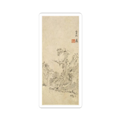 Chen Hongshou - Landscapes, Figures, and Flowers - dated 1618–22 v12 - STICKER Vinyl Kiss-Cut Decal