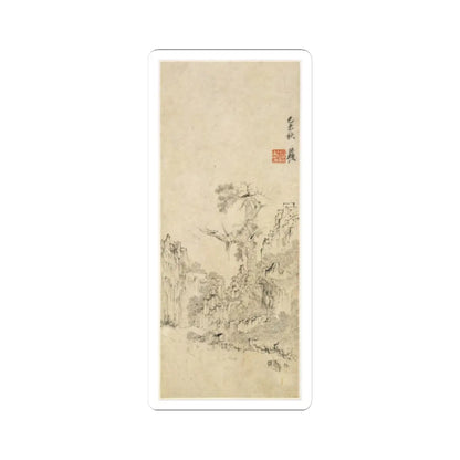 Chen Hongshou - Landscapes, Figures, and Flowers - dated 1618–22 v12 - STICKER Vinyl Kiss-Cut Decal