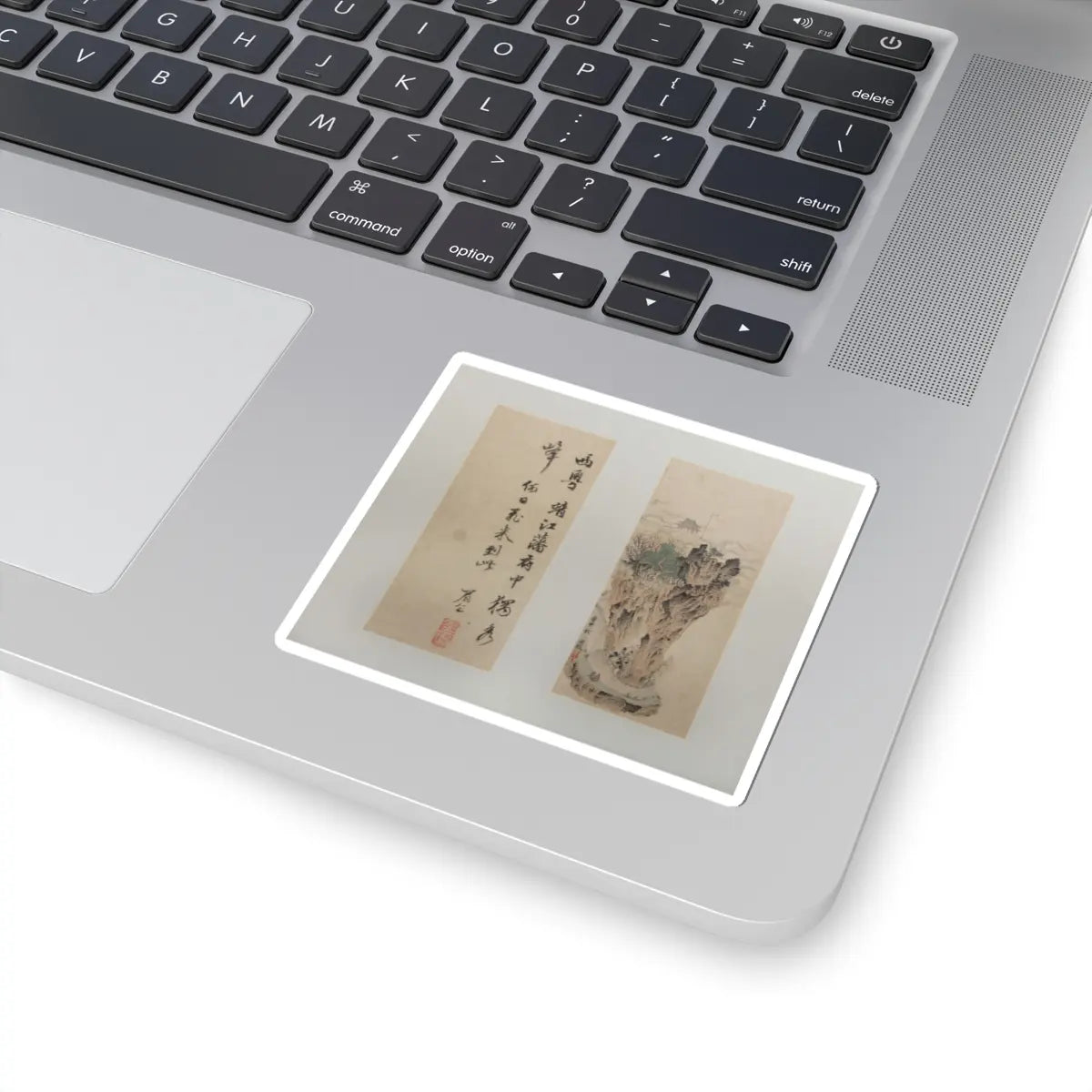 Chen Hongshou - Landscapes, Figures, and Flowers - dated 1618–22 v13 - STICKER Vinyl Kiss-Cut Decal