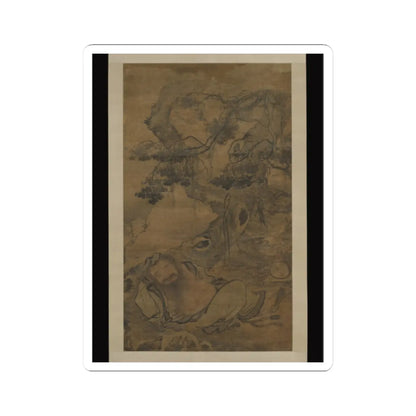 Chen Zihe - Drunken recluse beneath an old tree - early 16th century v1 - STICKER Vinyl Kiss-Cut Decal
