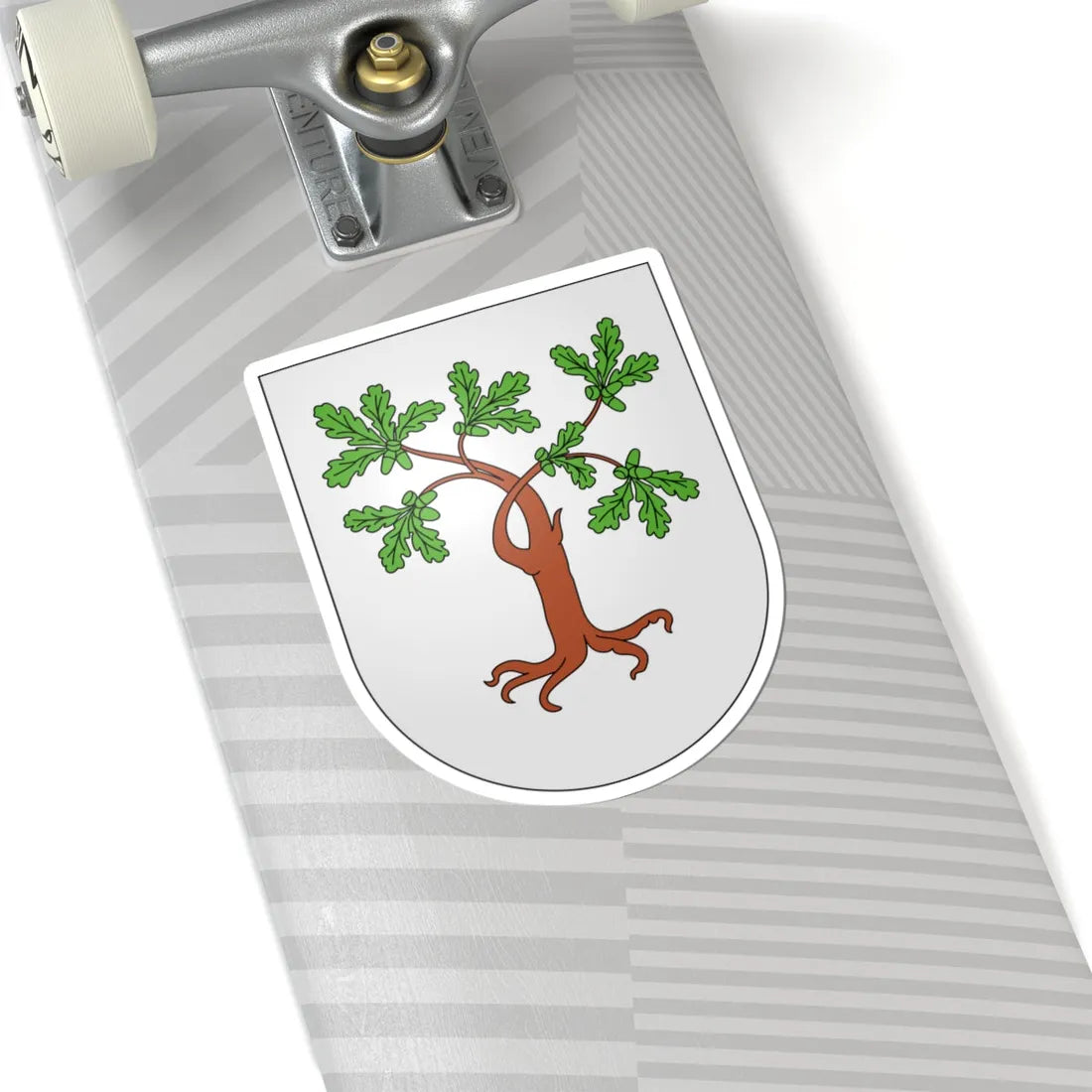 CheneBougeries-coat of arms (Switzerland) (Coat of Arms) STICKER Vinyl Kiss-Cut Decal - The Sticker Space