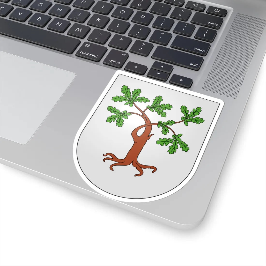 CheneBougeries-coat of arms (Switzerland) (Coat of Arms) STICKER Vinyl Kiss-Cut Decal - The Sticker Space