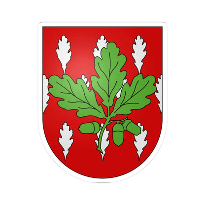 CheneBourg-coat of arms (Switzerland) (Coat of Arms) STICKER Vinyl Kiss-Cut Decal 3 Inch White - The Sticker Space