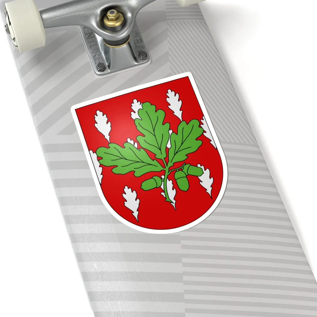 CheneBourg-coat of arms (Switzerland) (Coat of Arms) STICKER Vinyl Kiss-Cut Decal - The Sticker Space