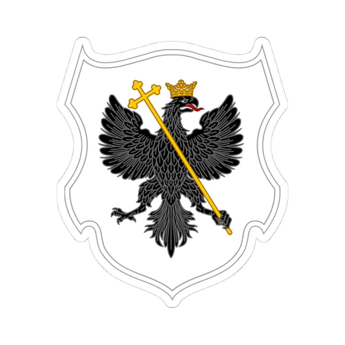 Chernihiv polk (Ukraine) (Coat of Arms) STICKER Vinyl Kiss-Cut Decal 4 Inch White - The Sticker Space