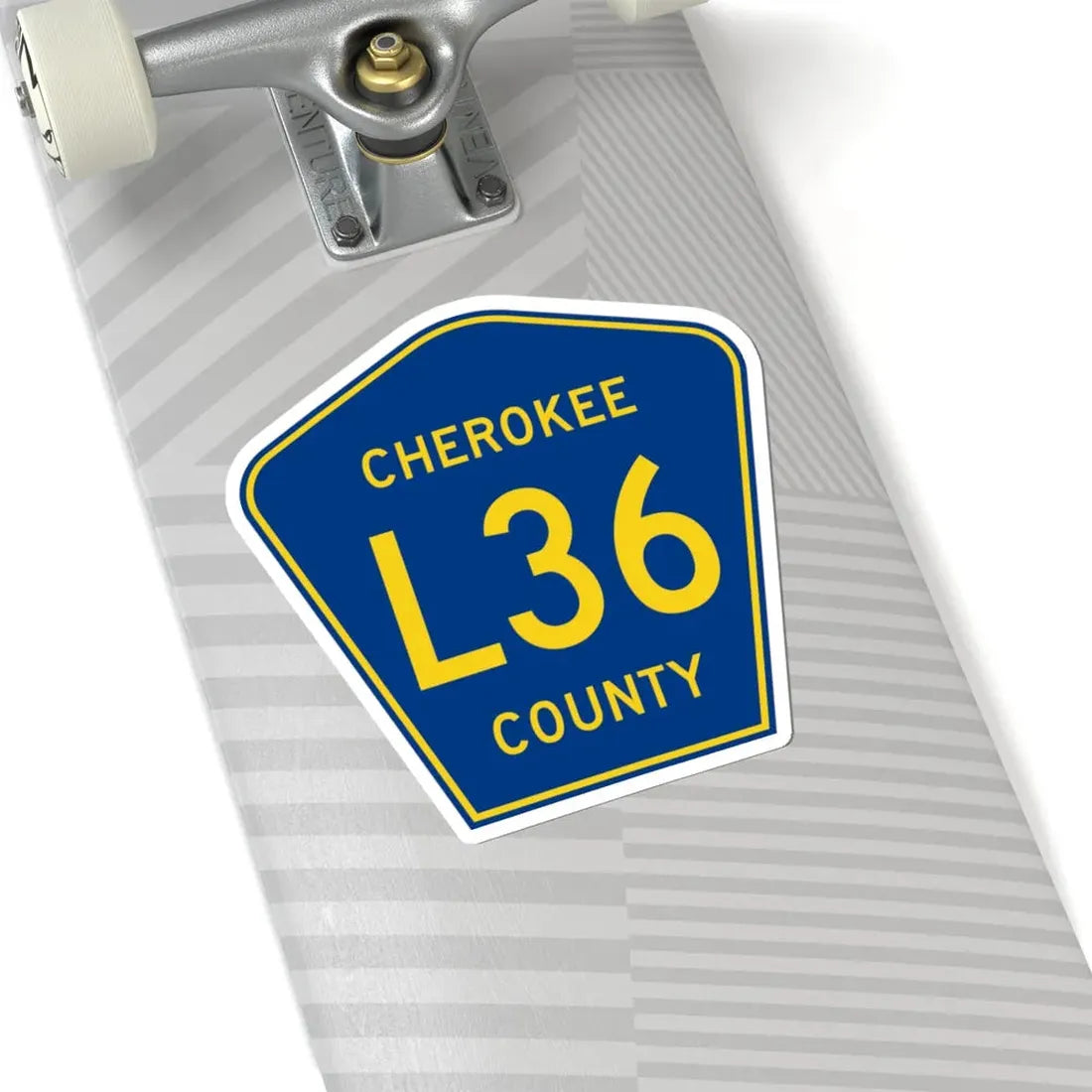 Cherokee County Route L36 IA (Iowa) (Road Sign) STICKER Vinyl Kiss-Cut Decal - The Sticker Space