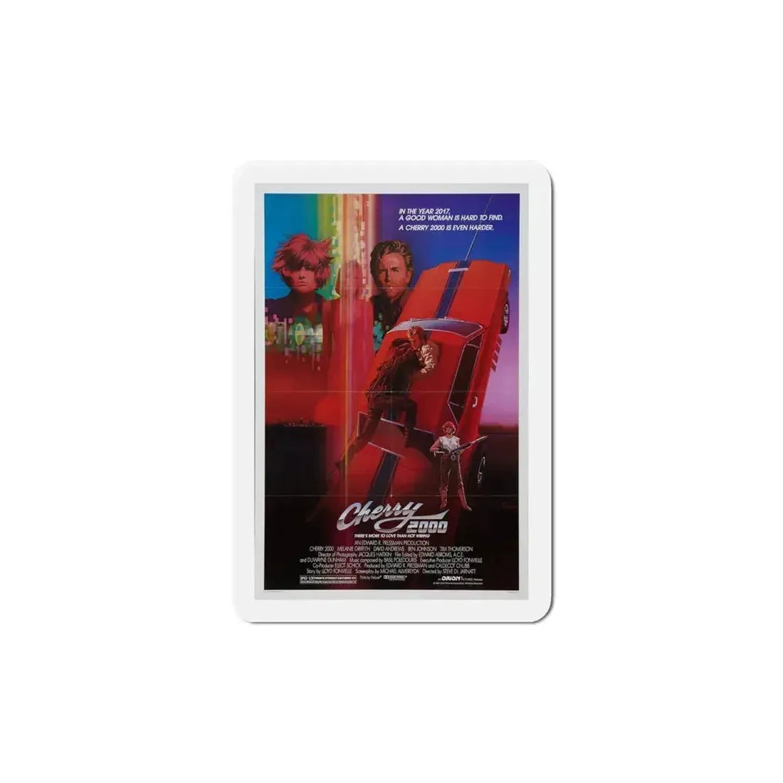 Cherry 2000 1988 Movie Poster Refrigerator Magnet 6 Inch - The Sticker Space