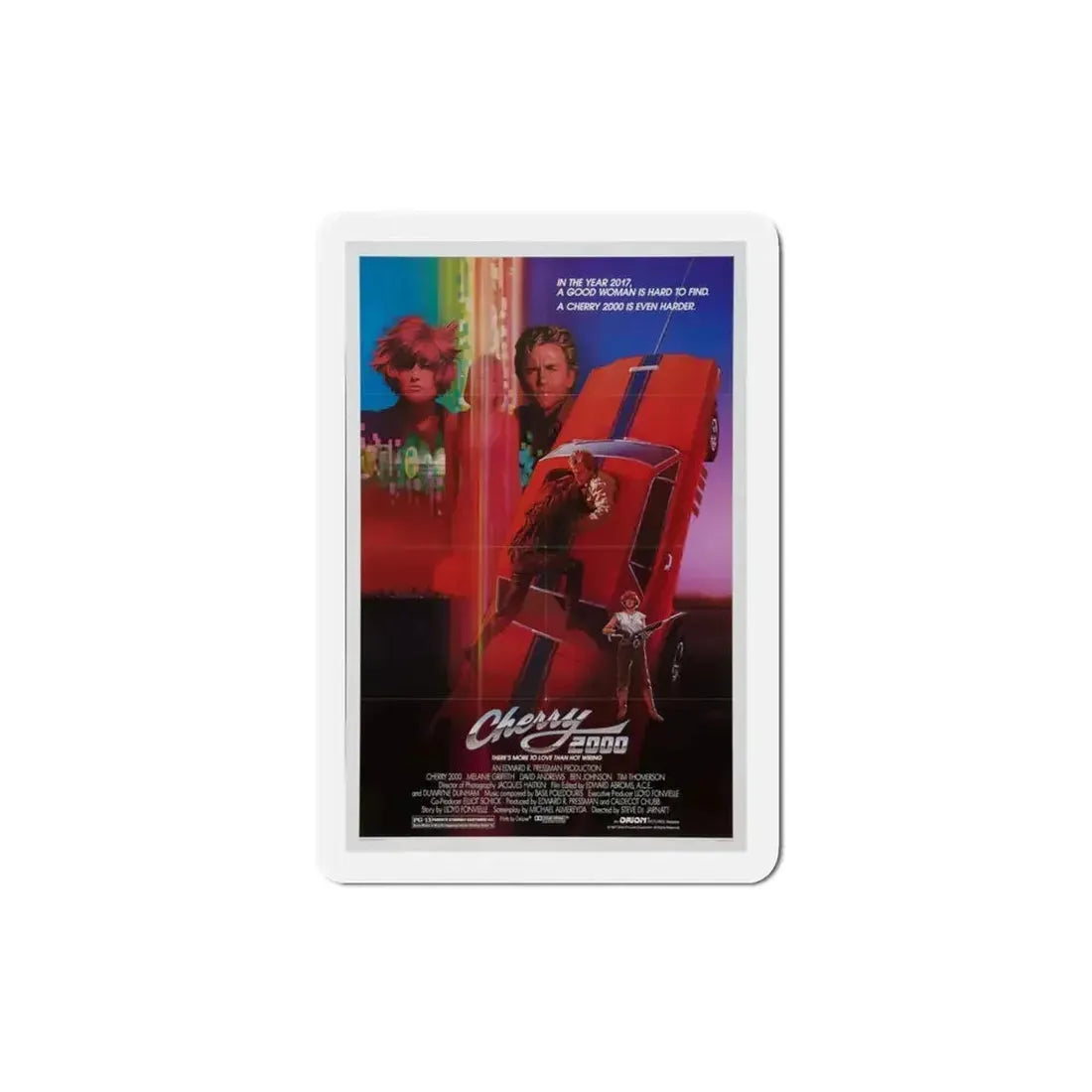 Cherry 2000 1988 Movie Poster Refrigerator Magnet - The Sticker Space