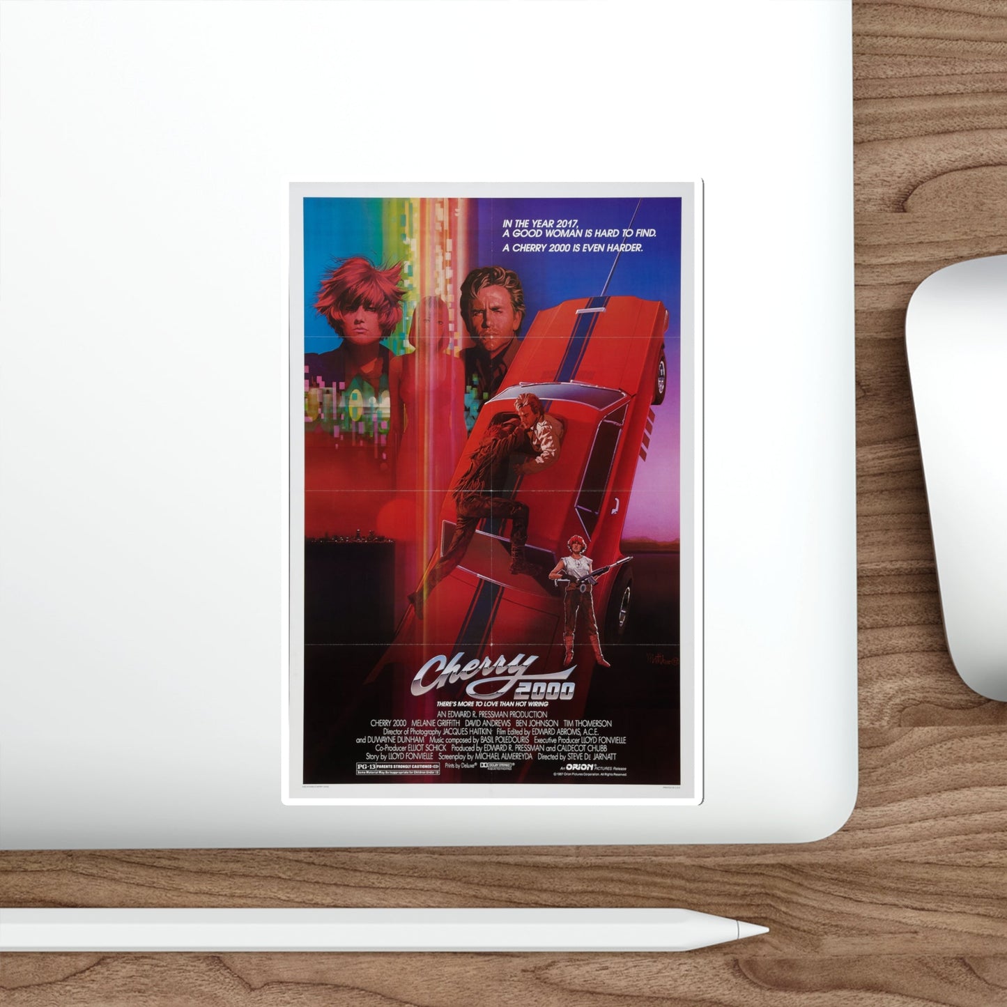 Cherry 2000 1988 Movie Poster STICKER Vinyl Die-Cut Decal-The Sticker Space