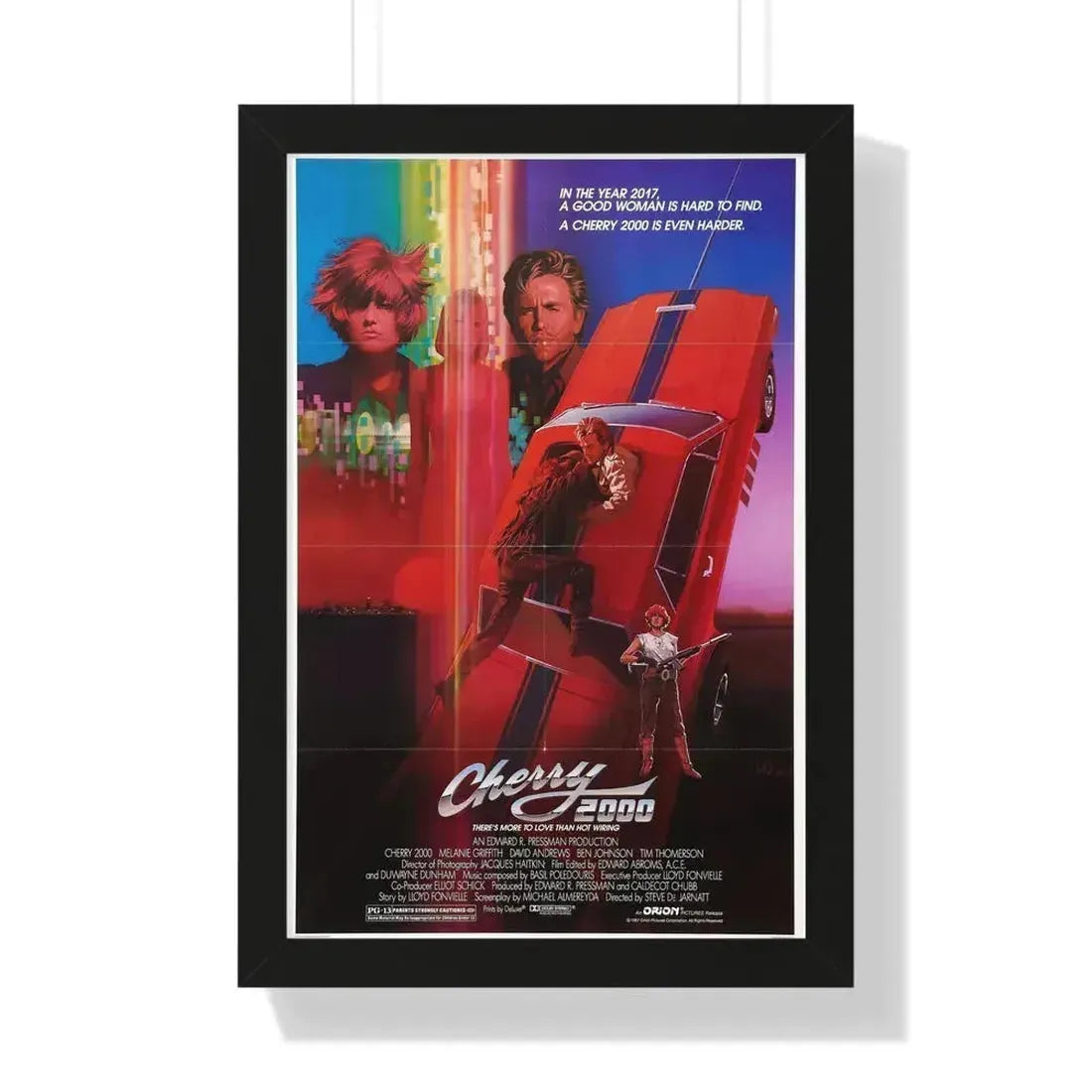 CHERRY 2000 (2) 1987 - Framed Movie Poster 16″ x 24″ Black - The Sticker Space