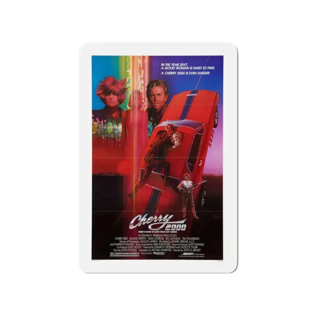 CHERRY 2000 (2) 1987 Movie Poster - Refrigerator Magnet 3 Inch - The Sticker Space