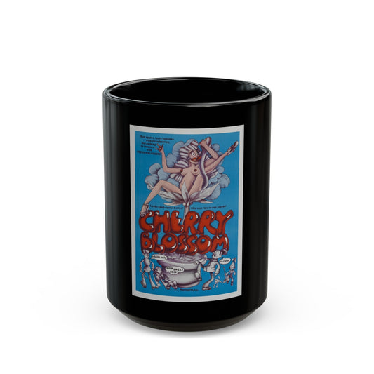 CHERRY BLOSSOM 1971 Movie Poster - Black Coffee Mug-15oz-The Sticker Space