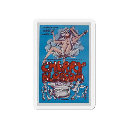 CHERRY BLOSSOM 1971 Movie Poster - Die-Cut Magnet-6 × 6"-The Sticker Space