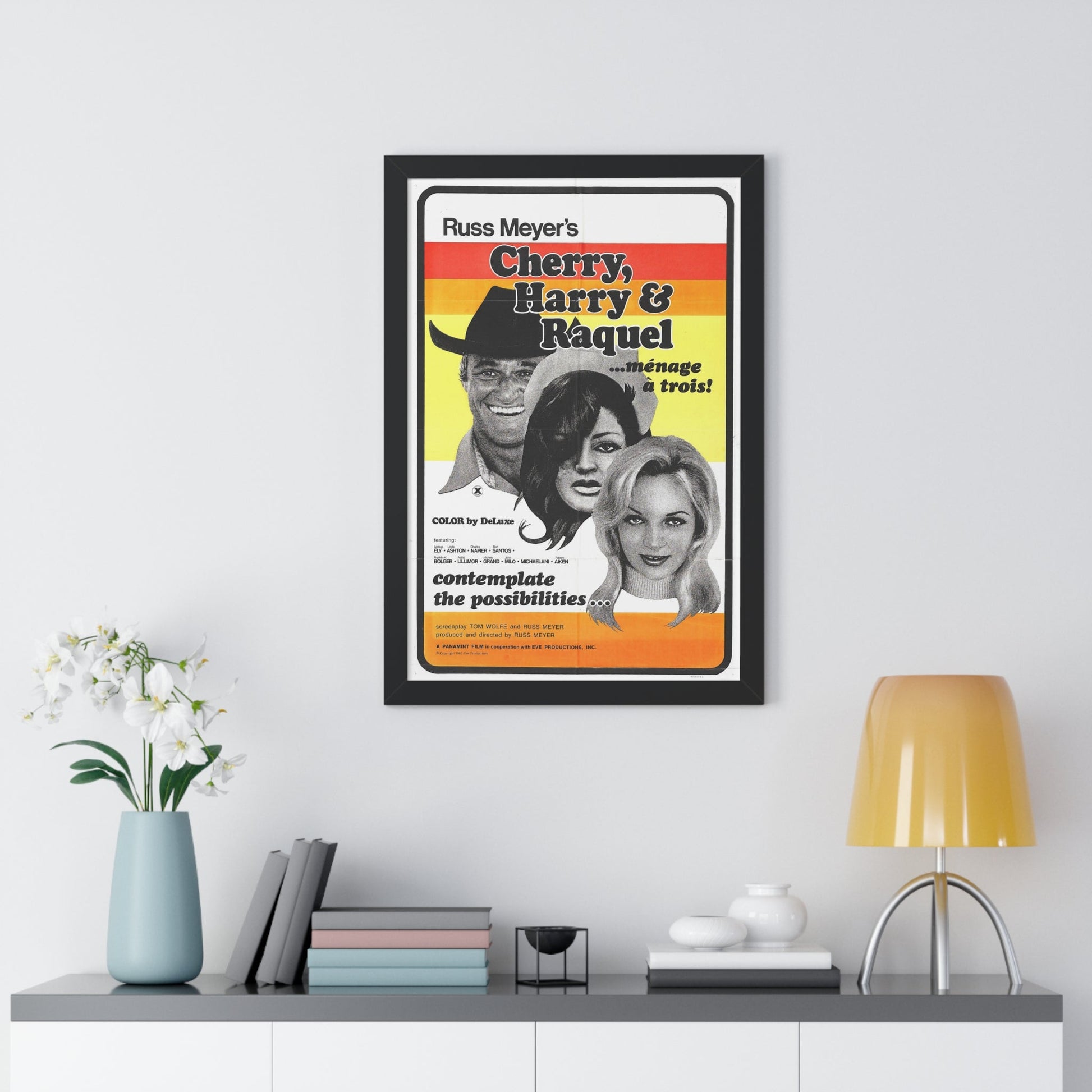 CHERRY, HARRY & RAQUEL 1969 - Framed Movie Poster-The Sticker Space