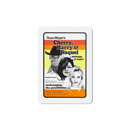 Cherry Harry & Raquel! 1970 Movie Poster Die-Cut Magnet-5 Inch-The Sticker Space