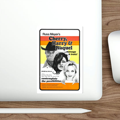 Cherry Harry & Raquel! 1970 Movie Poster STICKER Vinyl Die-Cut Decal-The Sticker Space