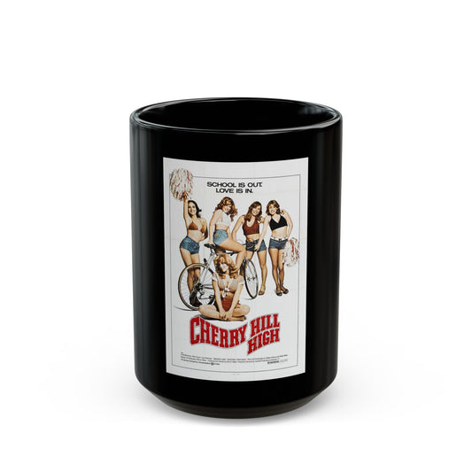 CHERRY HILL HIGH 1977 Movie Poster - Black Coffee Mug-15oz-The Sticker Space