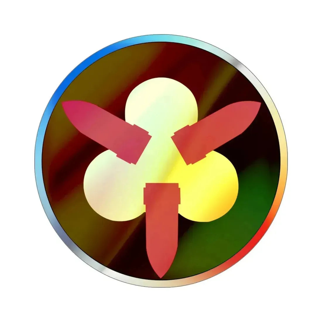 Chesapeake Bay Frontier Defense Sector (U.S. Army) Holographic STICKER Die-Cut Vinyl Decal 6 Inch Holographic - The Sticker Space