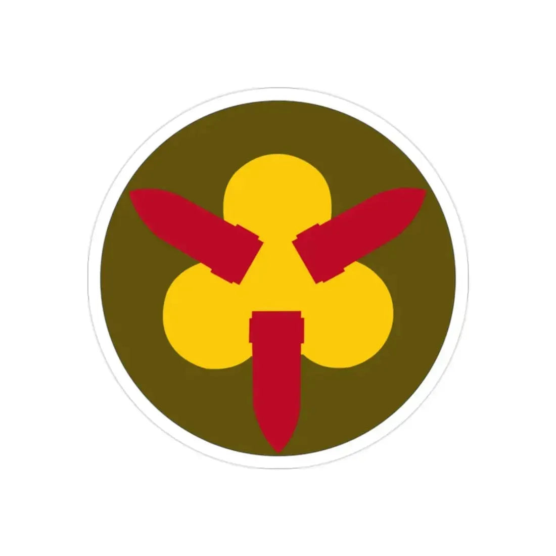 Chesapeake Bay Frontier Defense Sector (U.S. Army) REVERSE PRINT Transparent Die-Cut STICKER 2 Inch Die-Cut Transparent - The Sticker Space