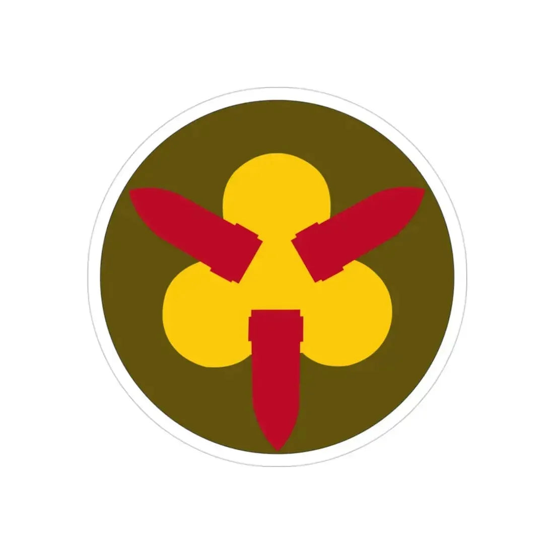 Chesapeake Bay Frontier Defense Sector (U.S. Army) REVERSE PRINT Transparent Die-Cut STICKER 3 Inch Die-Cut Transparent - The Sticker Space