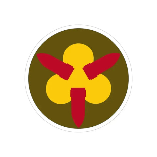 Chesapeake Bay Frontier Defense Sector (U.S. Army) REVERSE PRINT Transparent Die-Cut STICKER 6 Inch Die-Cut Transparent - The Sticker Space