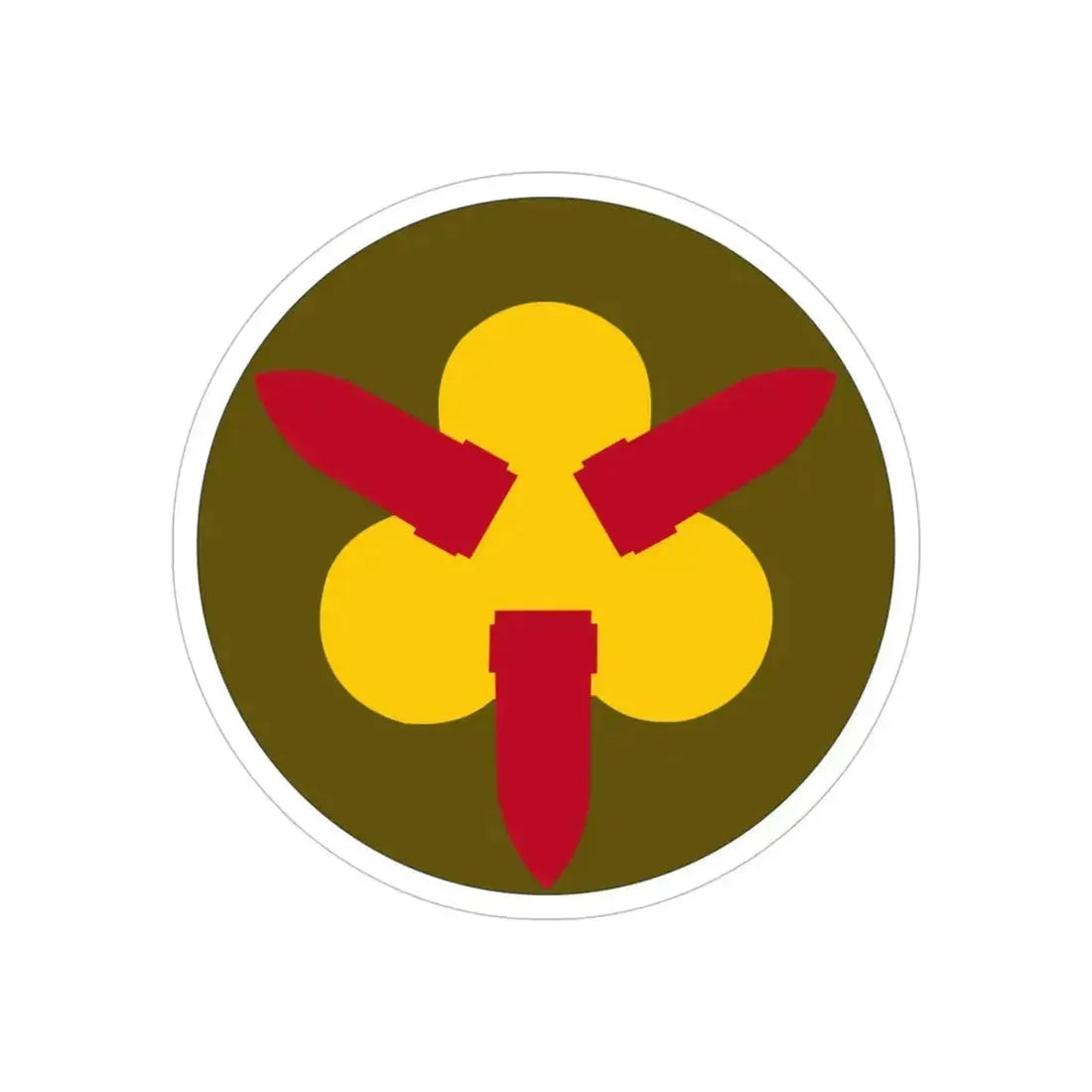 Chesapeake Bay Frontier Defense Sector (U.S. Army) REVERSE PRINT Transparent Die-Cut STICKER - The Sticker Space