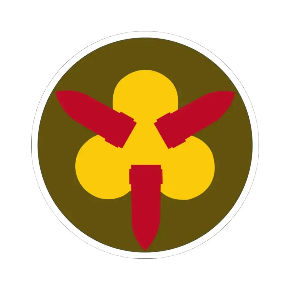 Chesapeake Bay Frontier Defense Sector (U.S. Army) STICKER Vinyl Kiss-Cut Decal 4 Inch White - The Sticker Space