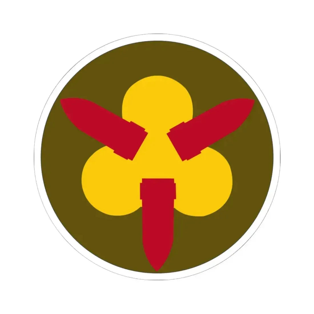 Chesapeake Bay Frontier Defense Sector (U.S. Army) STICKER Vinyl Kiss-Cut Decal 6 Inch White - The Sticker Space