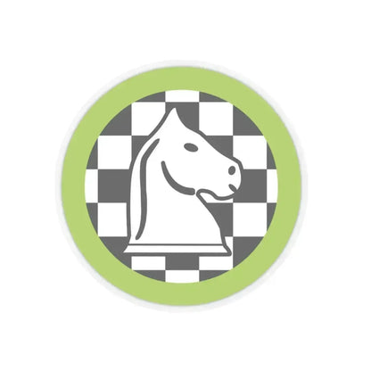 Chess (Boy Scout Merit Badge) STICKER Vinyl Kiss-Cut Decal 3 Inch Transparent - The Sticker Space