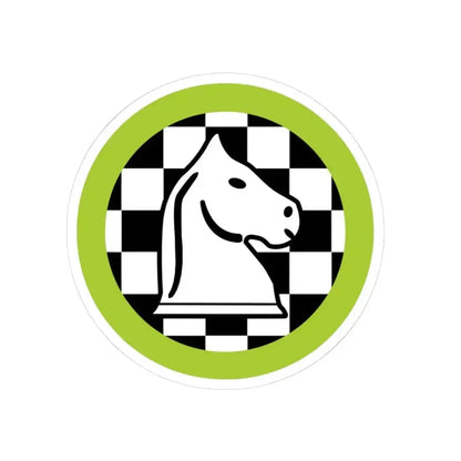 Chess (Boy Scout Merit Badge) STICKER Vinyl Kiss-Cut Decal 3 Inch White - The Sticker Space