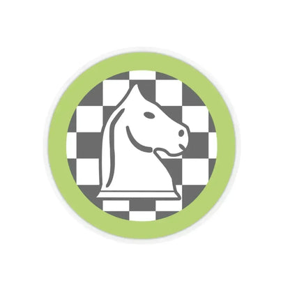 Chess (Boy Scout Merit Badge) STICKER Vinyl Kiss-Cut Decal 6 Inch Transparent - The Sticker Space