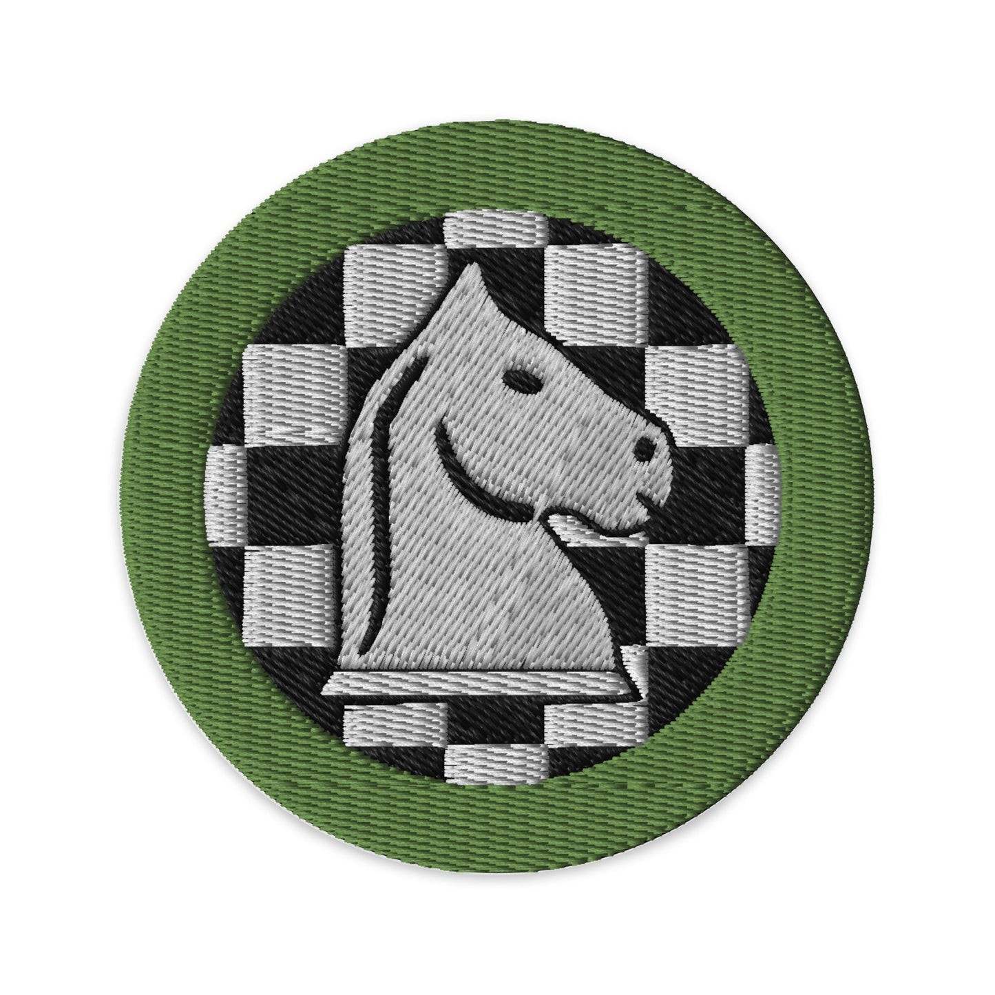 Chess (Boy Scouts Merit Badge) Embroidered Patch-Black-The Sticker Space