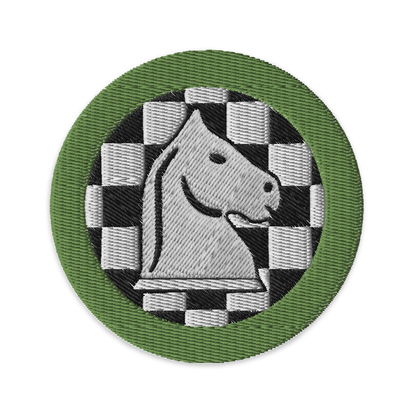 Chess (Boy Scouts Merit Badge) Embroidered Patch-White-The Sticker Space