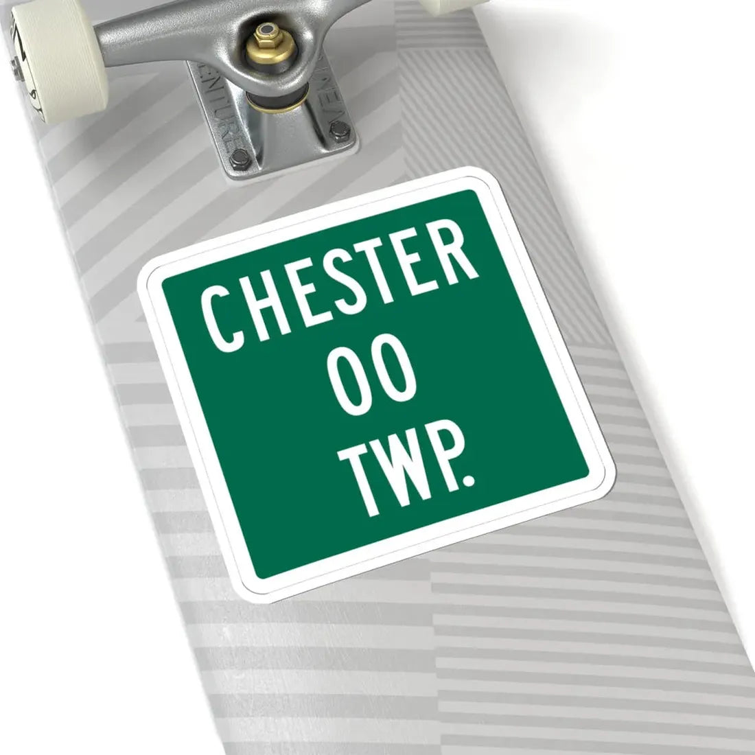 Chester Township Morrow County Ohio route shield template (Ohio) (Road Sign) STICKER Vinyl Kiss-Cut Decal - The Sticker Space