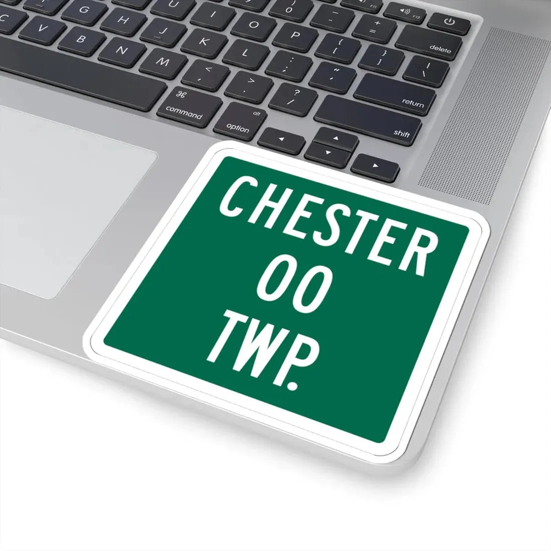 Chester Township Morrow County Ohio route shield template (Ohio) (Road Sign) STICKER Vinyl Kiss-Cut Decal - The Sticker Space