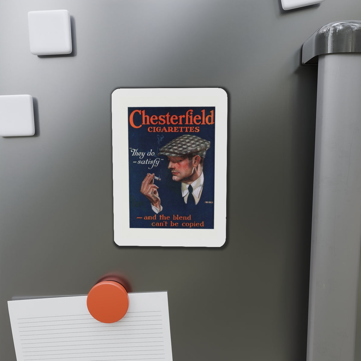 Chesterfield cigarettes ad, The Popular Magazine, November 7, 1919 (Magazine Illustration) Refrigerator Magnet-The Sticker Space