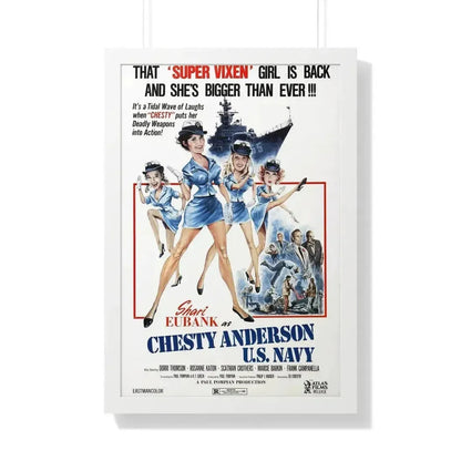 CHESTY ANDERSON, US NAVY 1976 - Framed Movie Poster - The Sticker Space